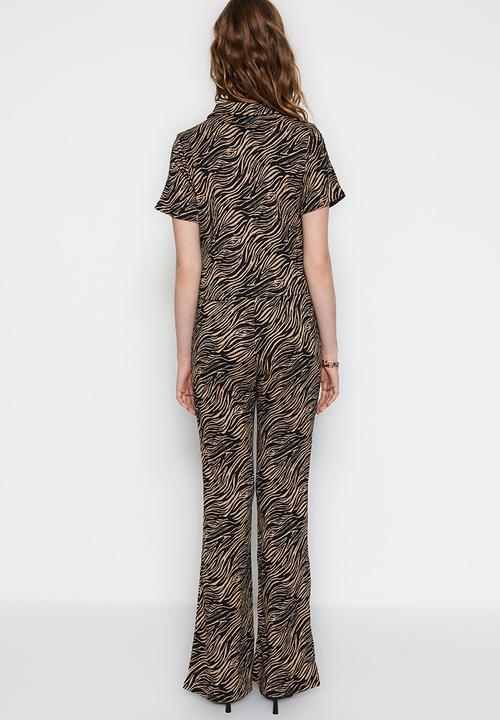 Trendyol - Animal print trousers - brown & black