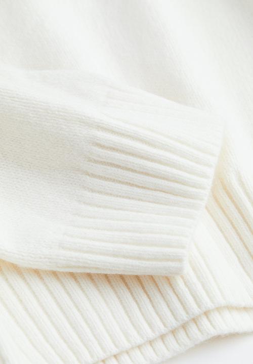 H&M - Oversized polo-neck jumper - white