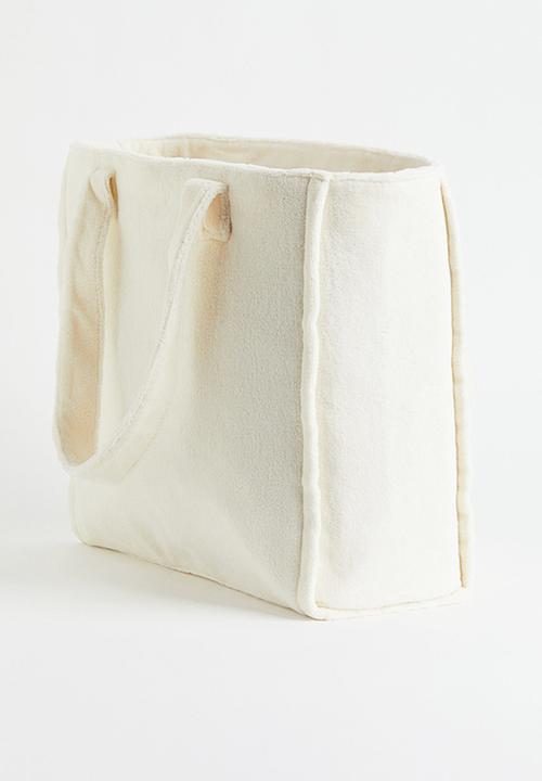 H&M - Terry shopper - cream/lemons