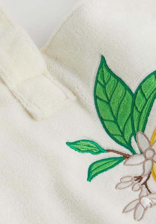 H&M - Terry shopper - cream/lemons
