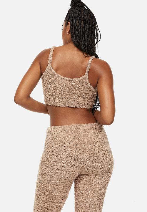 H&M - Fluffy crop top - beige