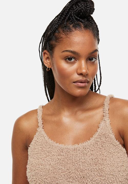 H&M - Fluffy crop top - beige