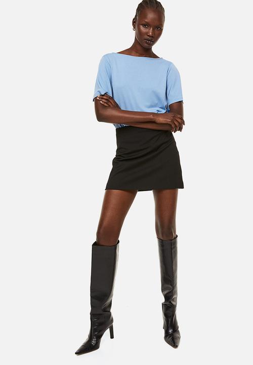 H&M - Boat-neck top - light blue