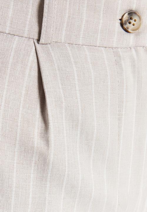 Trendyol - Tailored wide leg trousers - stone