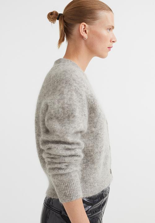 H&M - Wool-blend cardigan - grey marl 