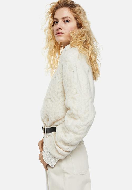 H&M - Cable-knit jumper - cream