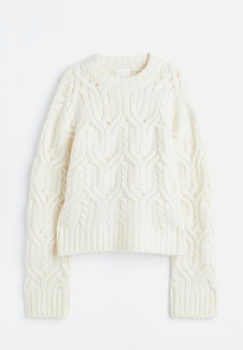 H&M - Cable-knit jumper - cream