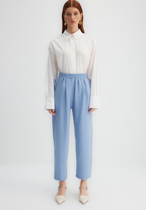 Trendyol - Modest relaxed fit trousers - blue