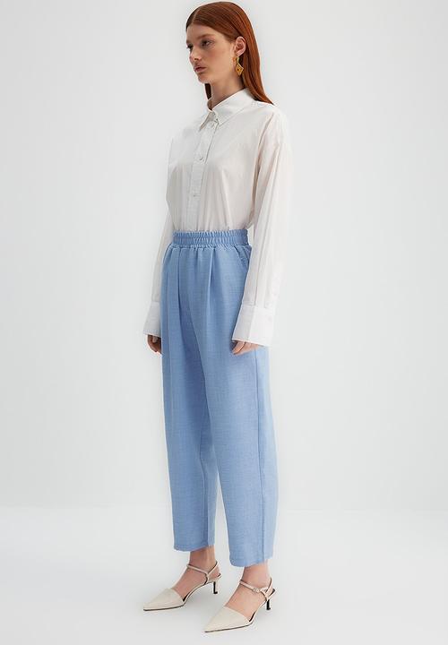 Trendyol - Modest relaxed fit trousers - blue