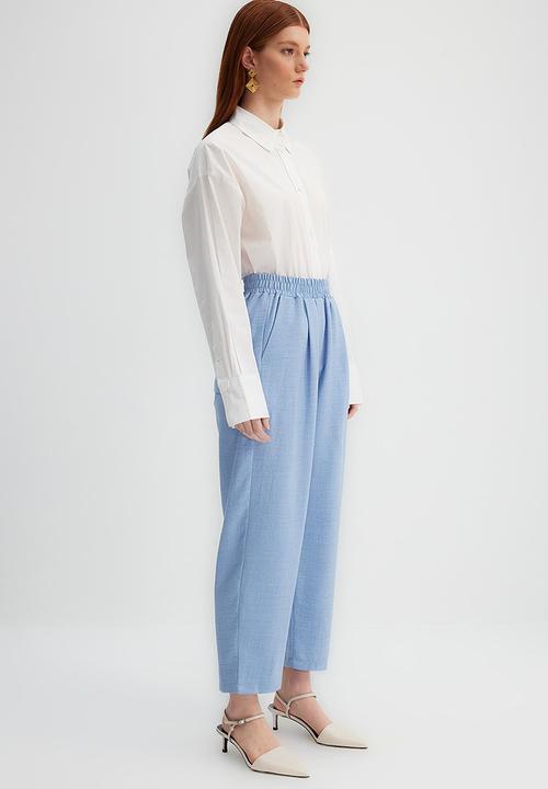 Trendyol - Modest relaxed fit trousers - blue