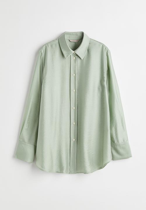 H&M - Relaxed-fit shirt - dusky green