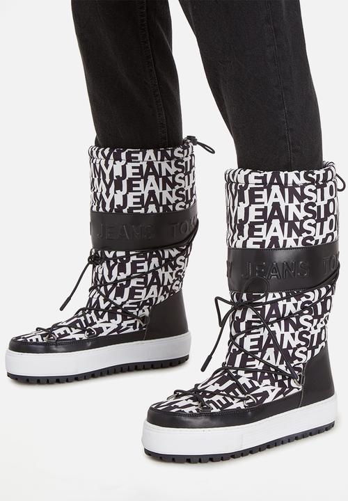 Tommy Hilfiger - Tommy jeans snowboot high logo - black/blue triumph print