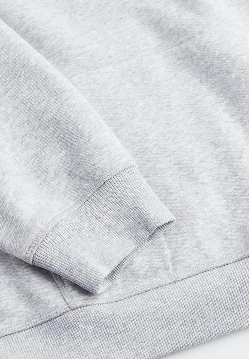 H&M - Motif-front hoodie - grey