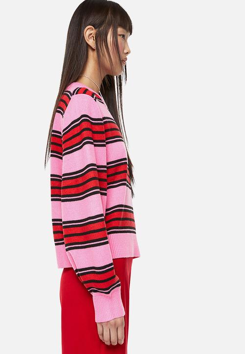 H&M - Jacquard-knit jumper - cerise