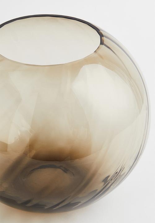 H&M - Large glass vase - beige