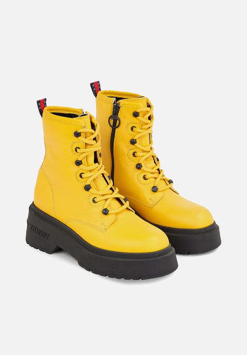 Tommy Hilfiger - Ava lace up boot - warm yellow