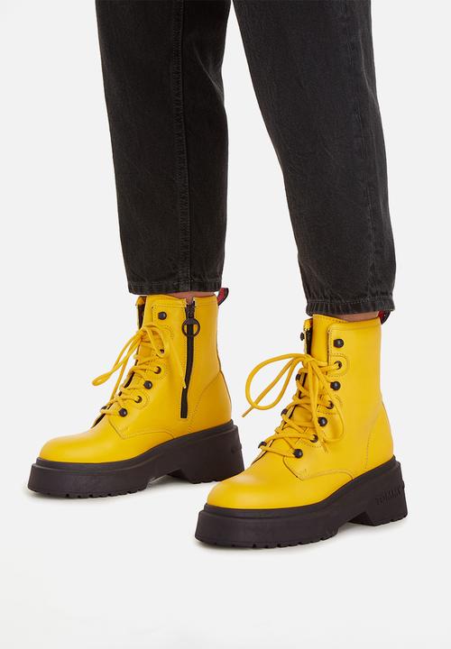 Tommy Hilfiger - Ava lace up boot - warm yellow