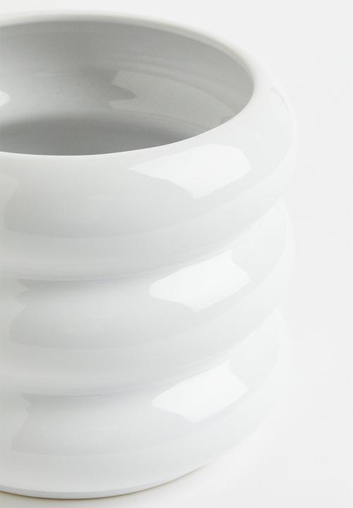 H&M - Stoneware plant pot - white