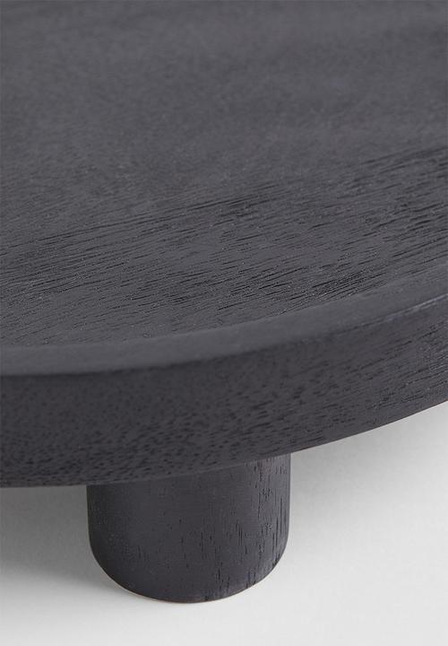 H&M - Round tray on feet - black