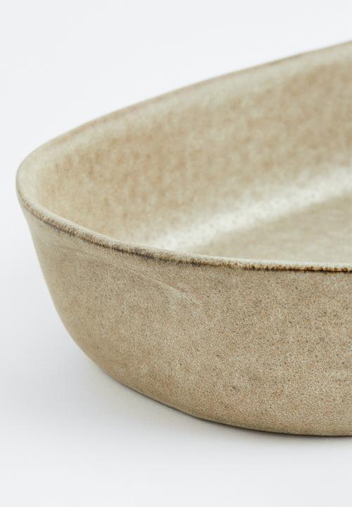 H&M - Glazed stoneware baking dish - beige