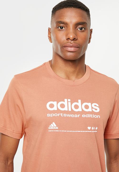 adidas Performance - M lounge tee - clay strata