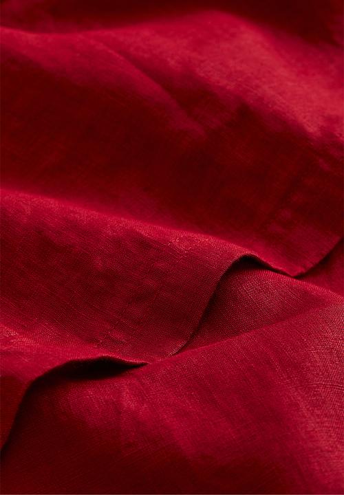 H&M - Washed linen tablecloth - dark red