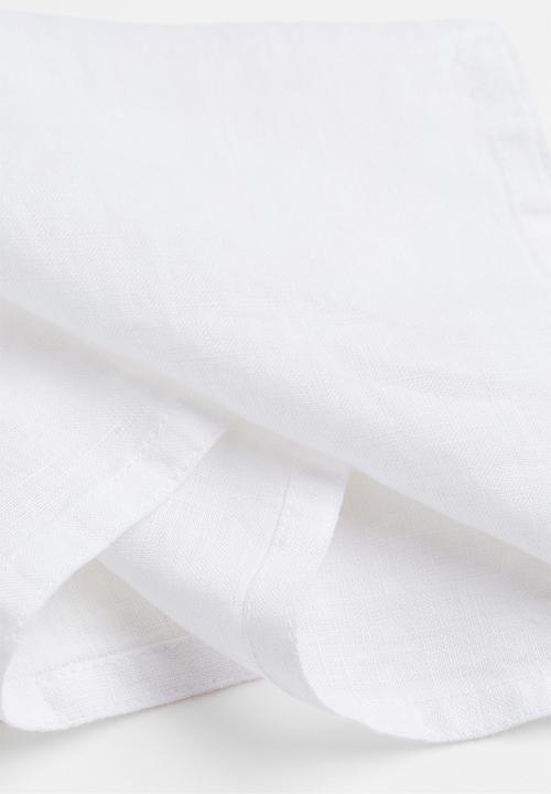 H&M - 2-pack linen napkins - white
