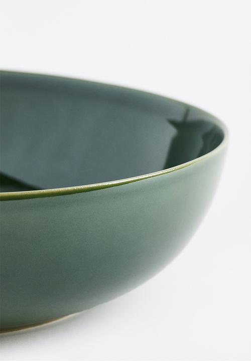 H&M - Stoneware serving bowl - dark green