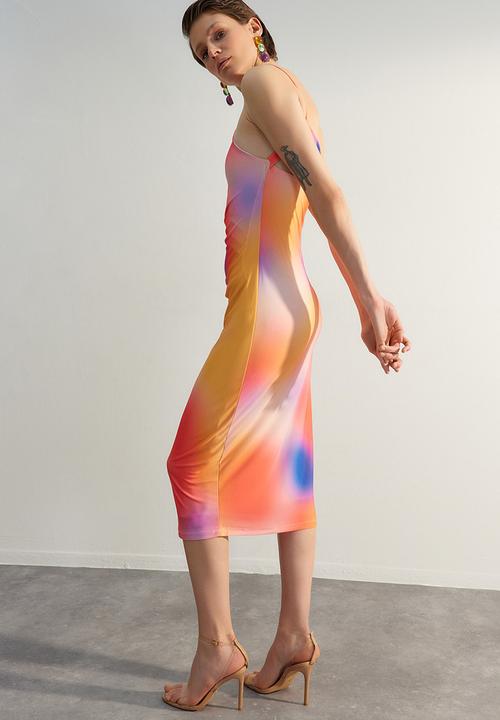 Trendyol - Abstract asymmetrical bodycon - multi