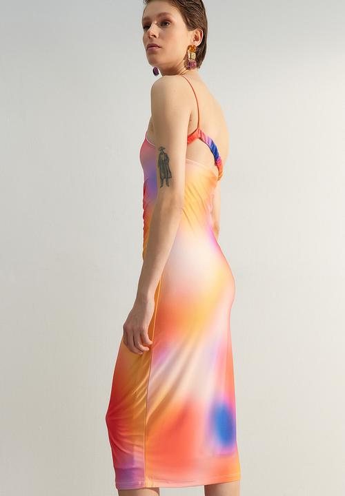 Trendyol - Abstract asymmetrical bodycon - multi
