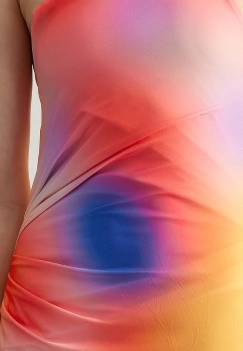 Trendyol - Abstract asymmetrical bodycon - multi