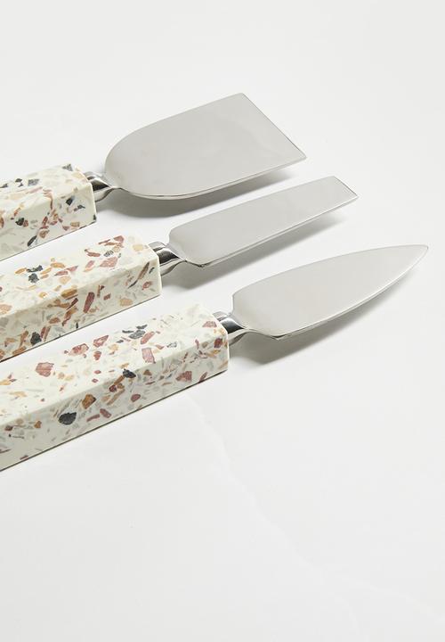 Sixth Floor - Cleo cheese knives set of 3 - Terrazzo