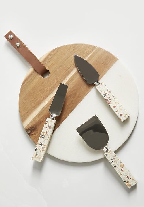 Sixth Floor - Cleo cheese knives set of 3 - Terrazzo