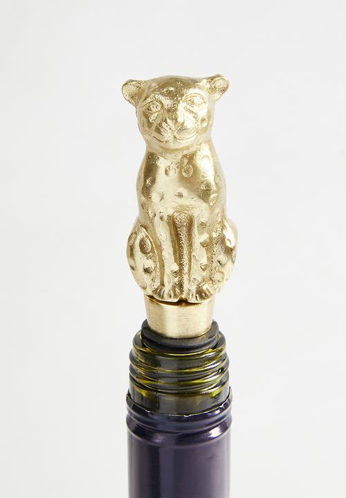 Sixth Floor - Panther Bottle stopper-gold