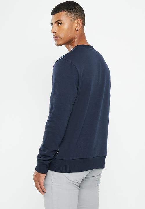 Ben Sherman - Stripe crew sweater - navy