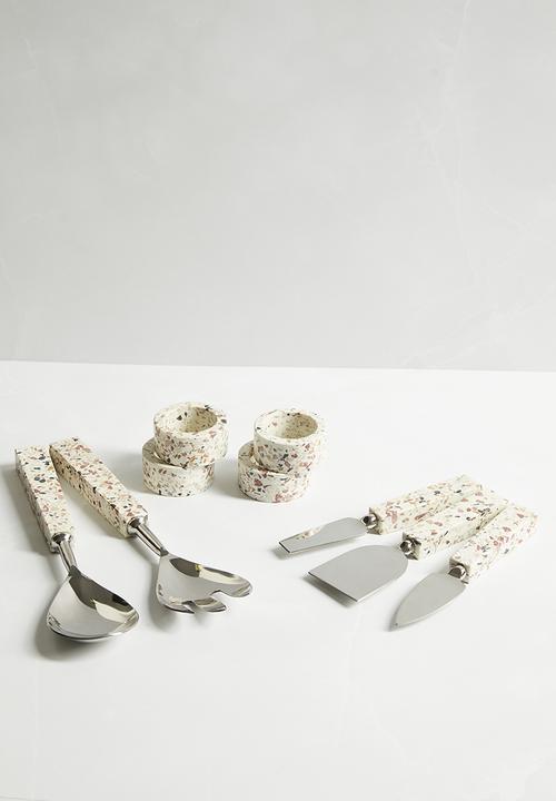 Sixth Floor - Cleo napkin rings set of 4 - Terrazzo
