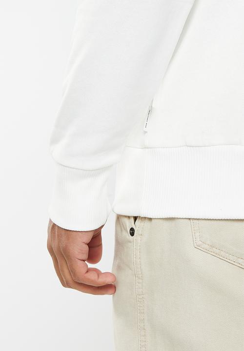 Ben Sherman - Col block crew sweater - ivory
