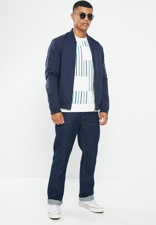 Ben Sherman - Stripe crew sweater - ivory