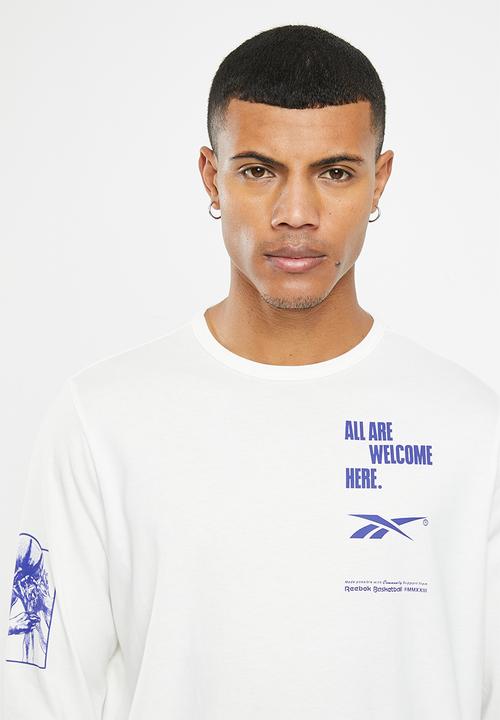 Reebok - Bb basketball aawh long sleeve tee - ecru
