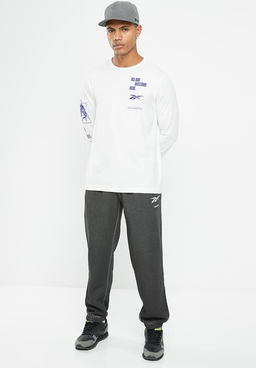 Reebok - Bb basketball aawh long sleeve tee - ecru