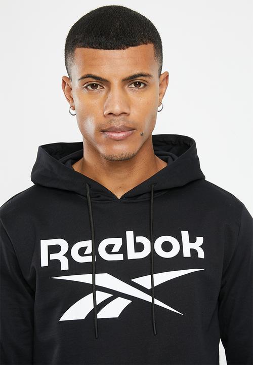 Reebok - Ri big stacked logo hood - black