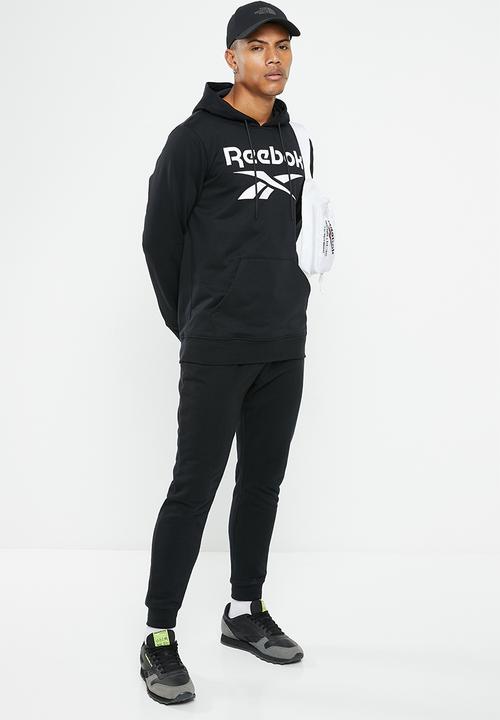 Reebok - Ri big stacked logo hood - black