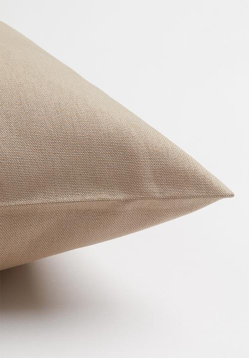 H&M - Cotton canvas cushion cover - beige