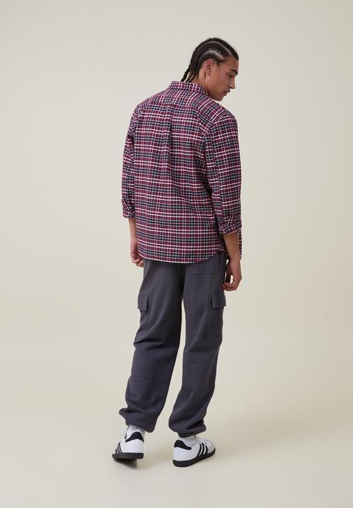 Cotton On - Cargo loose fit track - faded slate