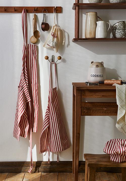 H&M - Striped apron - red/striped
