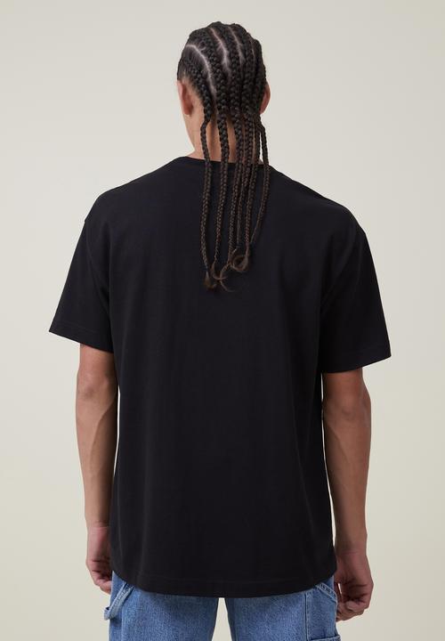 Cotton On - Heavy weight T-shirt - black/nyc athletic division