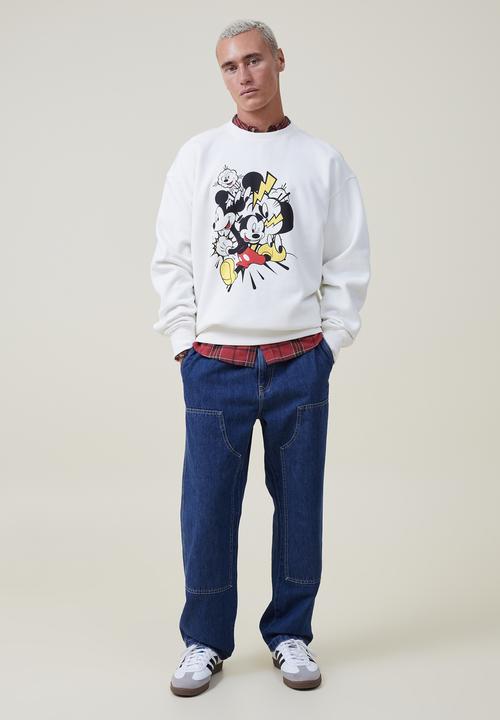 Cotton On - Mickey oversized sweater - lcn dis vintage white/josh thorsen 