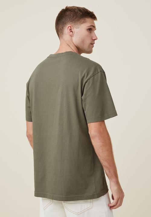 Cotton On - Organic loose fit T-shirt - military