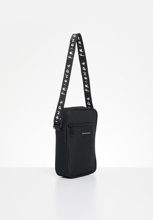 Pop Candy - Friends tape cross body bag - black