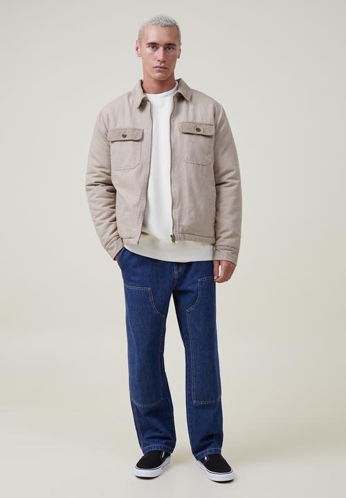 Cotton On - Utility trucker jacket - stone